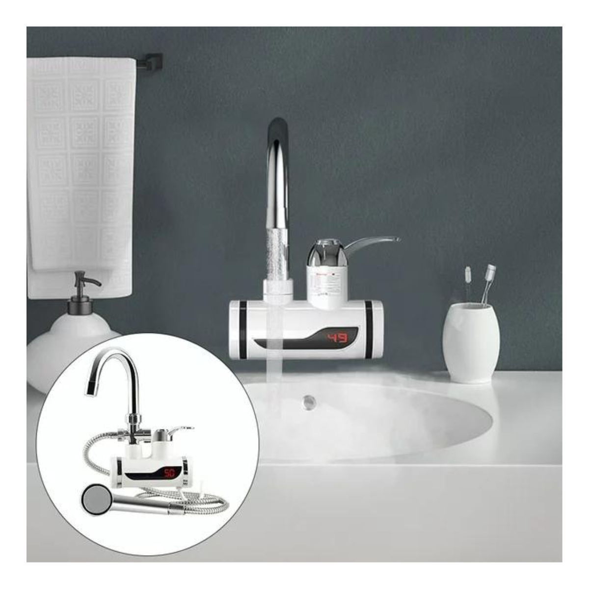 Calentador de Agua Instantáneo de ducha