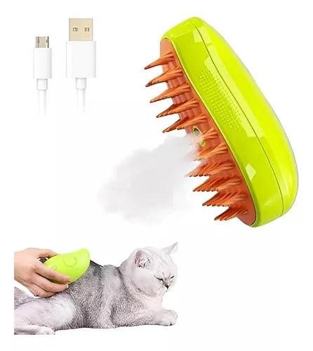 Cepillo de Vapor 3 en 1 para Mascotas y ropa.