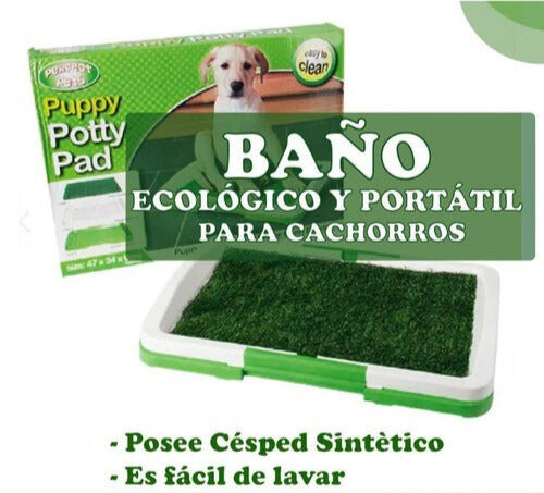 BAÑO ECOLÓGICO Y PORTÁTIL  PARA PERROS